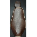 Custom zadel skyleather bronco bruin croco